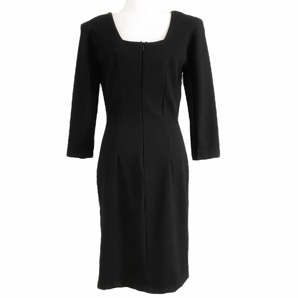 Rinascimento X GENERATION BLACK 3/4 SLEEVE STRETCH SHEATH BODYCON DRESS - L - Picture 3 of 8